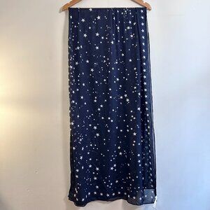 celestial Kate Spade New York night sky long scarf in rich navy